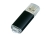USB 2.0- флешка на 32 Гб с прозрачным колпачком, черный, металл