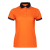 Рубашка поло  женская STAN с контрастными деталями хлопок/полиэстер 185, 04CW, Оранжевый/Чёрный