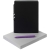 Набор Flexpen Shall, черно-фиолетовый, черный, фиолетовый, ежедневник - искусственная кожа; ручка - пластик; коробка - картон