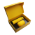 Набор Hot Box C (софт-тач) B (желтый), желтый, металл, микрогофрокартон