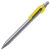 SNAKE, ручка шариковая, желтый, серебристый корпус, металл, желтый, серебристый, металл