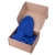 Набор подарочный НАСВЯЗИ©: шапка, шарф,  варежки, носки, синий, синий, полотно облегчённой вязки, 30% шерсть,70% акрил.
