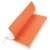 Бизнес-блокнот FUNKY SNOW, 130*210 мм, белый с оранжевым форзацем, мягкая обложка, блок в точку, белый, оранжевый, pu velvet
