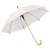 Зонт-трость с деревянной ручкой, полуавтомат; белый; D=103 см, L=90см; 100% полиэстер, белый, 100% полиэстер, плотность 190 г/м2