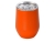 Вакуумная термокружка «Sense», непротекаемая крышка, крафтовая упаковка, оранжевый, металл