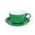 Чайная/кофейная пара CAPPUCCINO, зеленый, 260 мл, фарфор, зеленый, фарфор