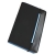 Визитница "New Style" на резинке  (60 визиток),  черный с голубым; 19,8х12х2 см; нейлон; , голубой, черный, нейлон