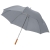 Зонтик-трость Karl 30" с деревянной ручкой, серый, полиэстер