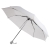 Зонт складной FANTASIA, механический, белый с серой ручкой, белый, серый, 100% полиэстер, пластик