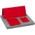 Набор Dorset Simple, красный, красный, искусственная кожа; покрытие софт-тач; картон