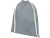 Рюкзак со шнурком «Tenes» из хлопка 140 г/м², серый, хлопок