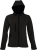 Куртка женская с капюшоном Replay Women, черная, черный, полиэстер 94%; эластан 6%, плотность 340 г/м²; софтшелл