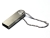 USB 2.0-флешка на 4 Гб с мини чипом и круглым отверстием, серебристый, металл