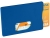 Защитный RFID чехол для кредитной карты, синий, пластик