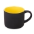 Кружка YASNA с покрытием SOFT-TOUCH, черный с желтым, 310 мл, фарфор, черный, желтый, фарфор