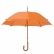 Зонт-трость механический, деревянная ручка, нейлон, D=105, оранжевый, оранжевый, нейлон, плотность 190 г/м2