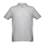 Рубашка-поло мужская ADAM, серый меланж, S, 85% хлопок, 15% вискоза, плотность 195 г/м2