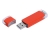 USB 2.0- флешка промо на 8 Гб прямоугольной классической формы, оранжевый, металл