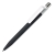 Ручка шариковая DOT, черный корпус/белый клип, soft touch покрытие, пластик, черный, пластик