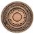 Медаль наградная "Бронза"; бронзовый; 12х12х2,2 см; D=8,7 см; металл, дерево, стекло; лазерная грави, бронзовый