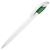 GOLF, ручка шариковая, зеленый/белый, пластик, белый, зеленый, пластик
