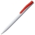 Ручка шариковая Pin, белая с красным, белый, красный, пластик