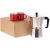 Набор для кофе Dacha, красный, красный, кофеварка - алюминий, пластик; кружка - фаянс; коробка - микрогофрокартон