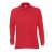 Рубашка поло мужская с длинным рукавом STAR, красный_S, 100% х/б, 170г/м2