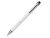 Ручка-стилус металлическая шариковая, белый, металл