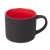 Кружка YASNA с покрытием SOFT-TOUCH, черный с красным, 310 мл, фарфор, черный, красный, фарфор