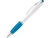 Шариковая ручка с зажимом из металла «SANS», голубой, пластик