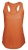 Майка женская Moka 110, оранжевая, оранжевый, джерси; хлопок 100%, плотность 110 г/м², гребенной хлопок; джерси