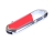 USB 2.0- флешка на 8 Гб в виде карабина, красный, серебристый, металл