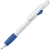 ALLEGRA, ручка шариковая, синий/белый, пластик, белый, синий, пластик, прорезиненная поверхность