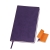Бизнес-блокнот "Funky" фиолетовый с оранжевым форзацем, мягкая обложка,  линейка, фиолетовый, оранжевый, pu velvet