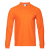 Рубашка поло унисекс STAN длинный рукав хлопок 185, 104LS, Оранжевый