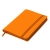Блокнот SHADY JUNIOR с элементами планирования,  А6, оранжевый, кремовый блок, оранжевый  обрез, оранжевый, pu velvet