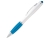 Шариковая ручка с зажимом из металла «SANS BK», голубой, пластик