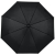 Зонт складной Monsoon, черный, черный, купол - эпонж; ручка - пластик, покрытие софт-тач; шток - металл, окрашенный; спицы - стеклопластик