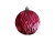 Новогодний ёлочный шар «Рельеф», красный, полистирол