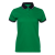 Рубашка поло  женская STAN с контрастными деталями хлопок/полиэстер 185, 04CW, Зелёный/Чёрный