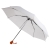 Зонт складной FANTASIA, механический, белый со светло-коричневой ручкой, белый, светло-коричневый, 100% полиэстер, пластик
