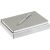 Набор Romano, светло-серый, серый, металл; коробка - картон, ежедневник - искусственная кожа; ручка - пластик