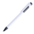 Ручка шариковая MAVA, белый/ черный,  пластик, белый, черный, пластик