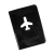 Обложка для паспорта "Flight" 10 x 13,8 см, ПВХ, черный, черный, pvc