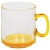 Кружка "Joyful", прозрачная с желтым, 300мл, стекло