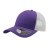 Бейсболка "RAPPER COTTON", 5 клиньев, фиолетовый/белый, пласт заст., 100% хлопок, 100% п/э, 180 г/м2