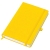 Бизнес-блокнот "Justy", 130*210 мм, желтый, твердая обложка,  резинка 7 мм, блок-линейка, тиснение, , желтый, pu velvet