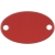 Шильдик металлический Alfa Oval, красный, красный