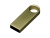 USB 3.0-флешка на 128 Гб с мини чипом и круглым отверстием, желтый, металл